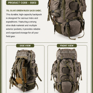 OVERSEAS APPAREL- Heavy Duty Adventure Ruck Sack Bag